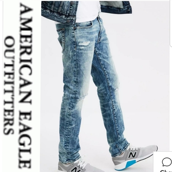 American Eagle Outfitters Other - Mens AEO Destroyed Light Wash
